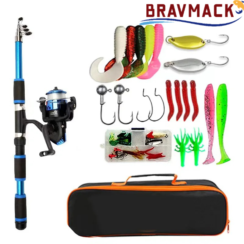 Fishing Equipment Online - طقم صيد تلسكوبي للسفر من BRAVMACK