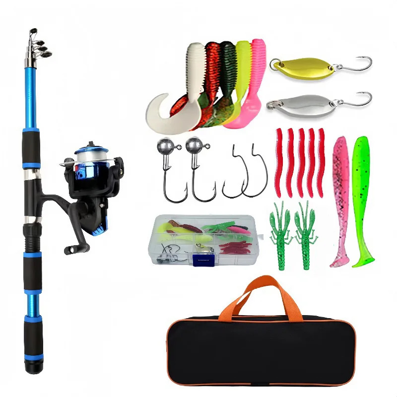 Fishing Equipment Online - مجموعة قصبة صيد خشبية مجموعات كاملة
