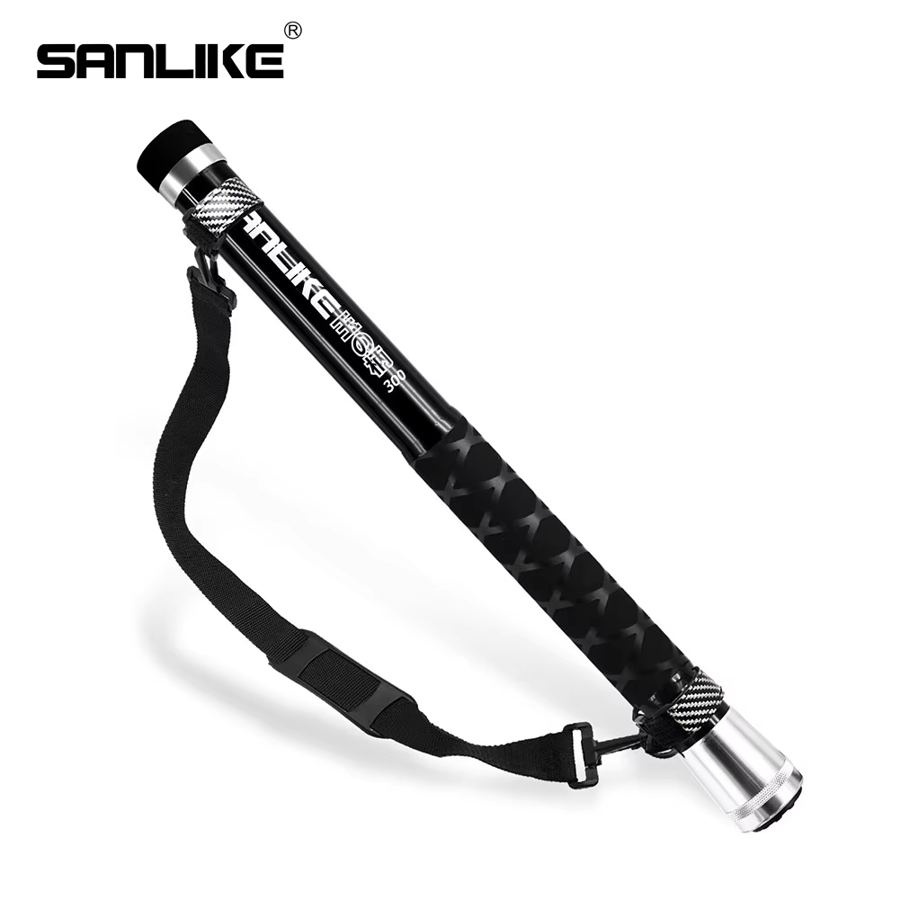 Landing Net Telescopic - SANLIKE 3m أسود تلسكوبي ألياف الكربون