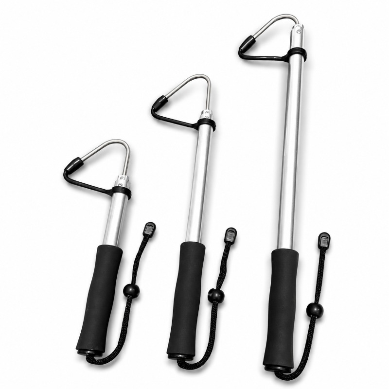 خطاف صيد تلسكوبي بمشبك - خطاف  - مراجعة Landing Net Telescopic وسعره