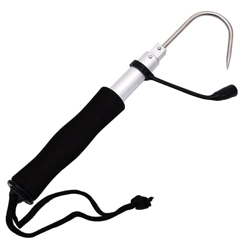 خطاف صيد تلسكوبي بمشبك - خطاف  - مراجعة Landing Net Telescopic وسعره