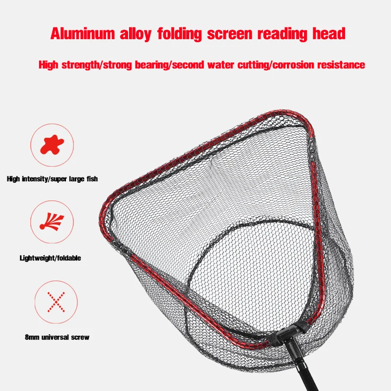 سبائك الألومنيوم المطاط المغلف - مراجعة Landing Net Telescopic وسعره