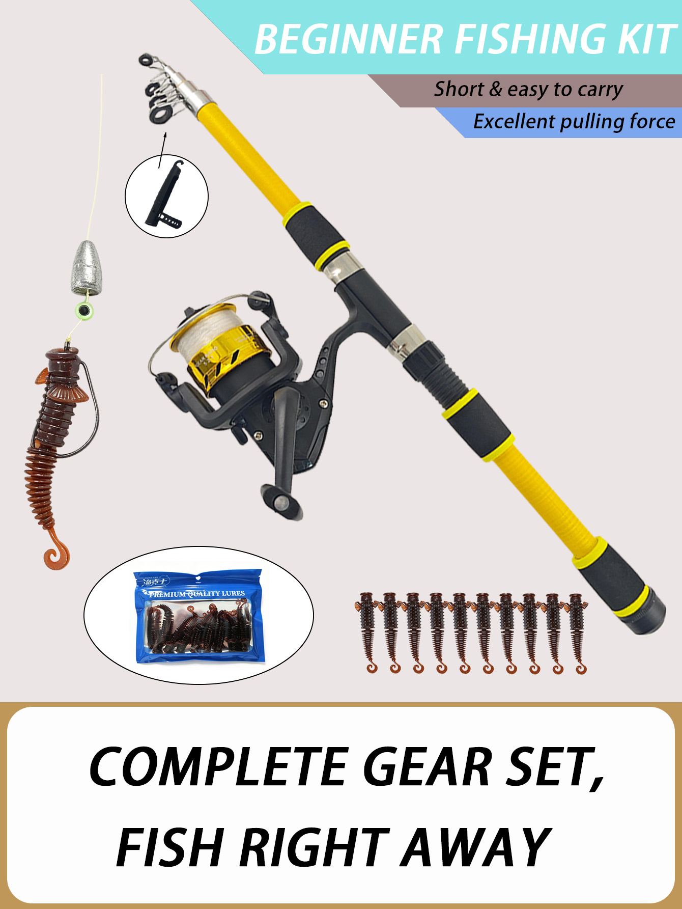 مجموعة صيد تلسكوبية بطول 1.8 م - مراجعة Fishing Equipment Online وسعره