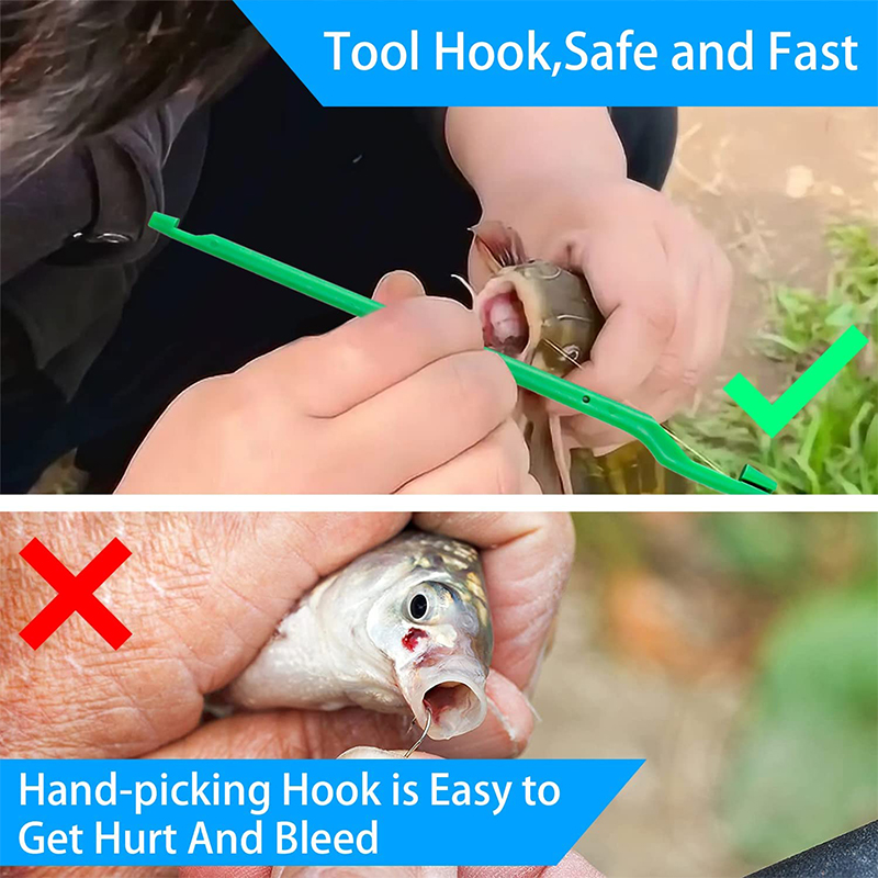 5 قطع عصا إزالة الخطافات المضا - مراجعة Fishing Equipment Bait وسعره