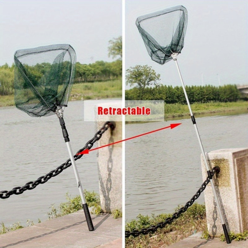 شبكة صيد سمك قابلة للطي مثلثة  - مراجعة Landing Net Telescopic وسعره