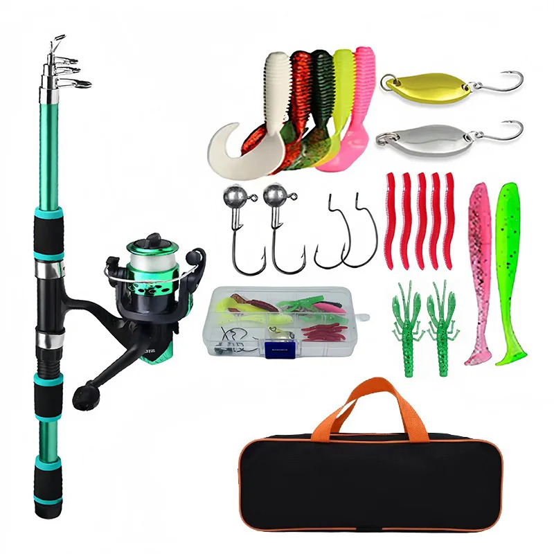 مجموعة قصبة صيد خشبية مجموعات  - مراجعة Fishing Equipment Online وسعره